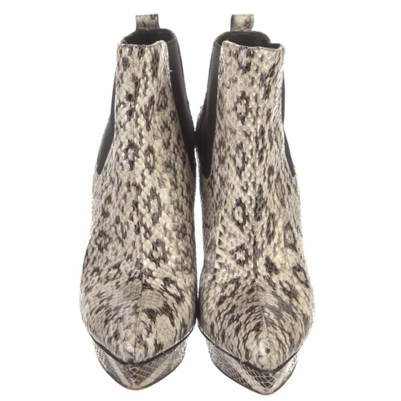 Michael Kors Genuine Snakeskin Animal Print Platform Boots - Picture 4 of 13